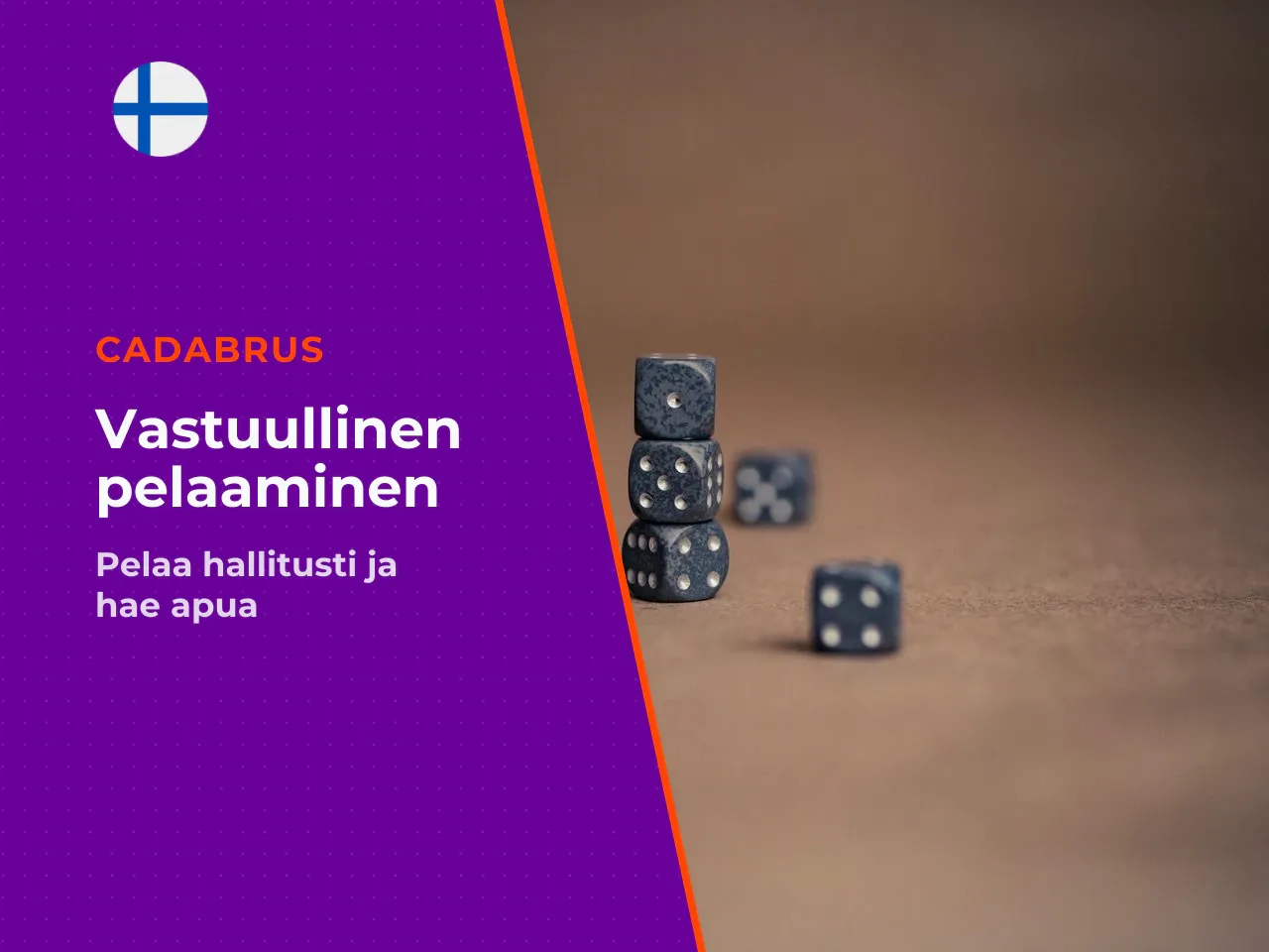 Vastuullinen pelaaminen ja tukipalvelut Suomessa. Rahapelaaminen