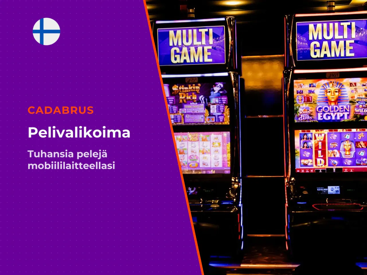 Kolikkopelit, jackpot-pelit ja pöytäpelit. Yli 3