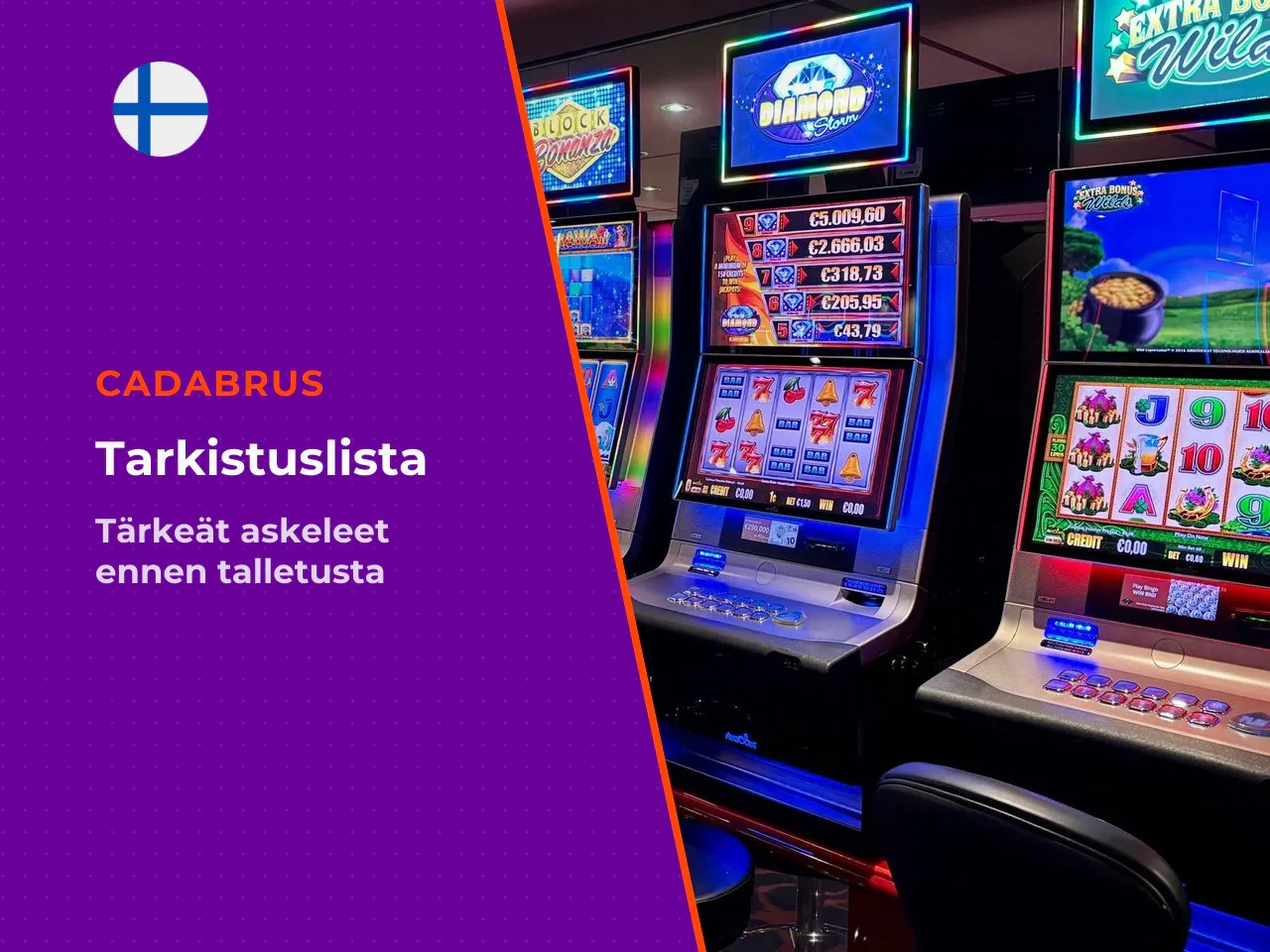 Tarkistuslista ennen siirtymistä oikealle rahalle. Ennen