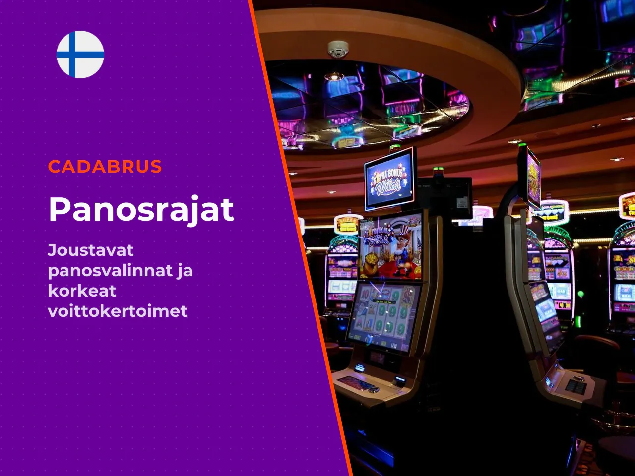 Panostus ja 1 000x -maksimikerroin. Panosvalikko