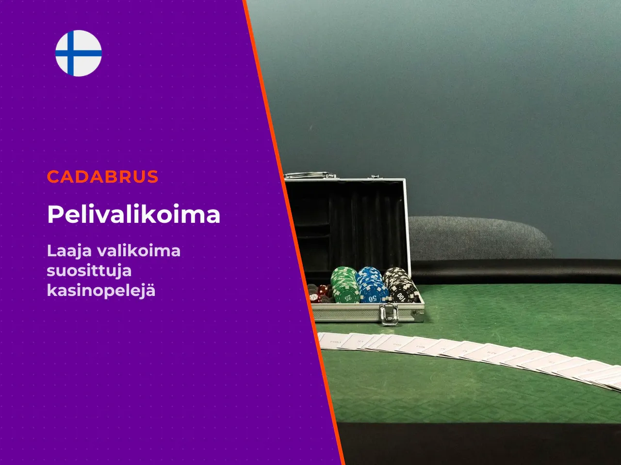 Cadabrus kasino ja pelivalikoiman rakenne. Cadabrus