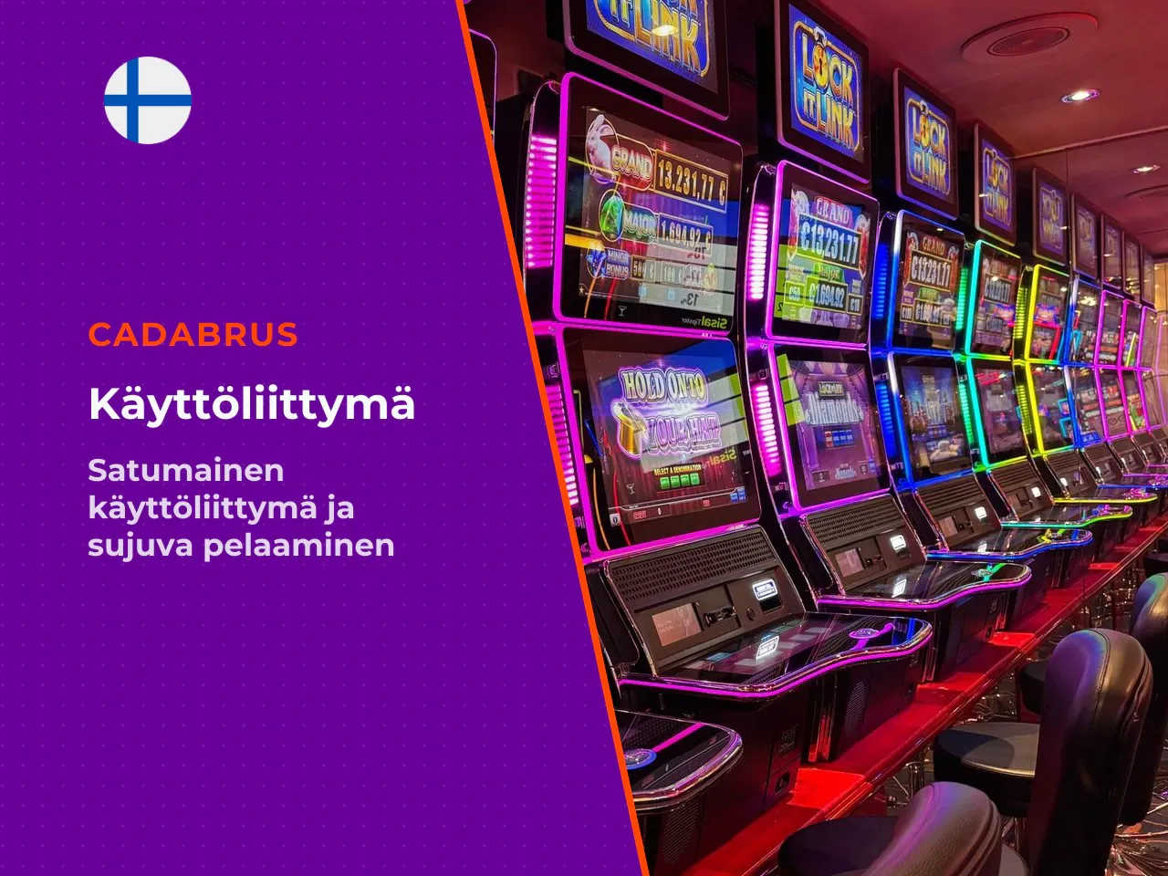 Cadabrusin teema, käyttöliittymä ja mobiilipelaaminen. Toimituksen