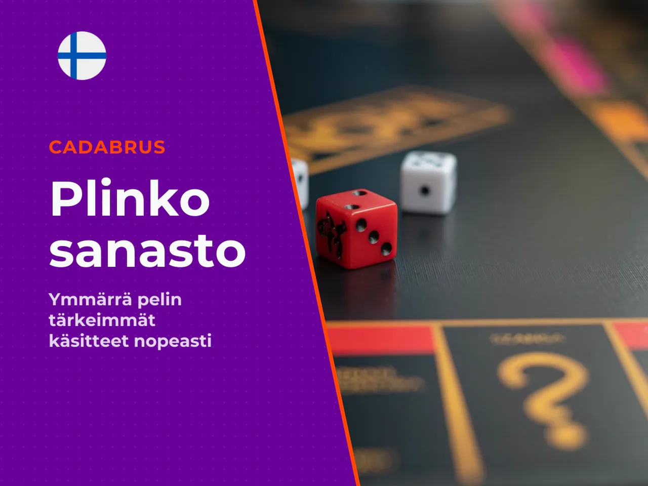 Liite A Plinko-sanasto aloittelijalle. Termit menevät